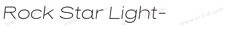 Rock Star Light字体转换